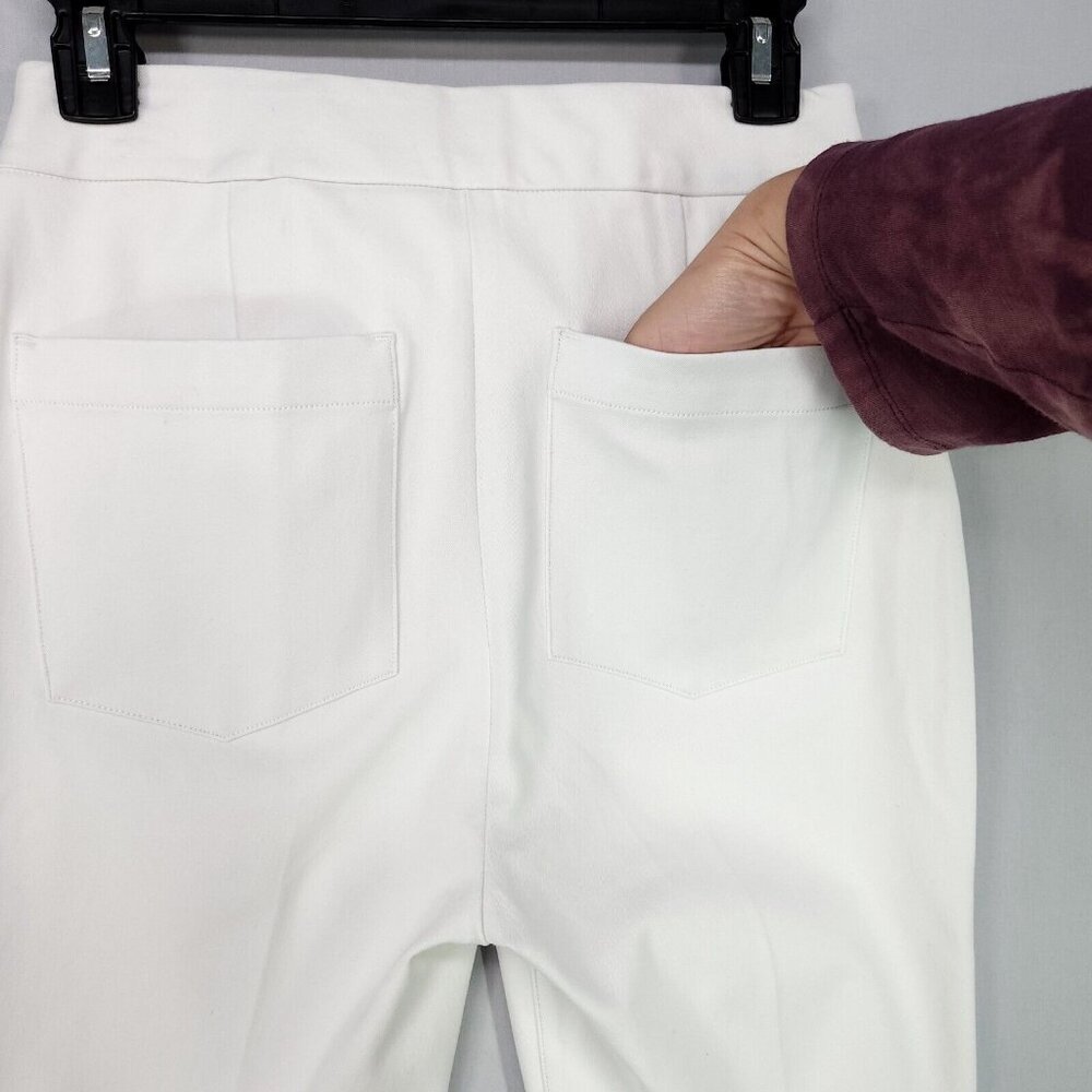 Spanx Ankle Straight Pant On The Go Shaping Silver Lining Small Office Casual - Picture 14 of 16